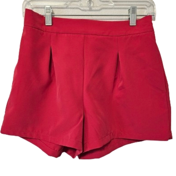 Sincerely Jules Hot Pink Dress Shorts Women's Size Medium NWT - Picture 1 of 9